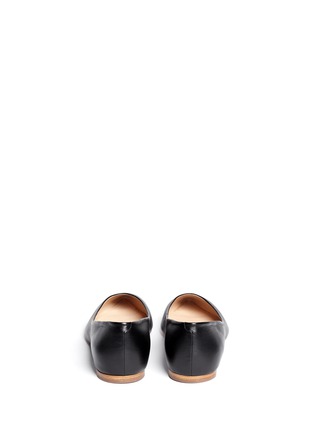 Back View - Click To Enlarge - CHLOÉ - Point-toe leather flats