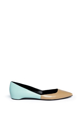 Main View - Click To Enlarge - PIERRE HARDY - Colour block leather flats
