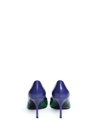 Back View - Click To Enlarge - PIERRE HARDY - Bi-colour point-toe leather pumps