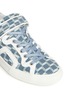 Detail View - Click To Enlarge - PIERRE HARDY - Denim geometric cube sneakers