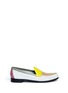 Main View - Click To Enlarge - PIERRE HARDY - Colour block leather slip-ons