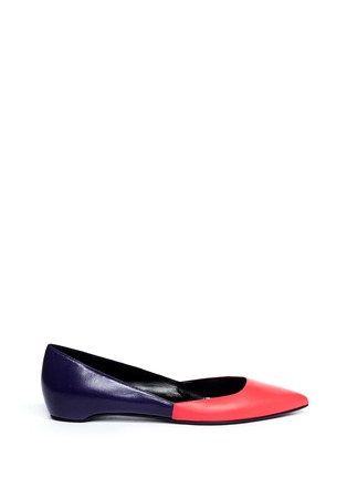 Main View - Click To Enlarge - PIERRE HARDY - Colour block leather flats