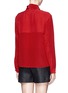Back View - Click To Enlarge - SEE BY CHLOÉ - Scarf collar combo silk top