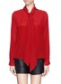Main View - Click To Enlarge - SEE BY CHLOÉ - Scarf collar combo silk top