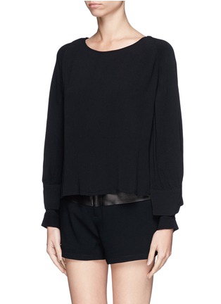 Front View - Click To Enlarge - SEE BY CHLOÉ - Shoulder flap layer top 