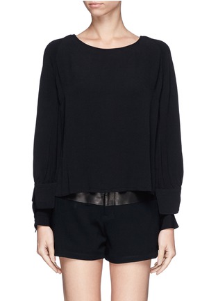 Main View - Click To Enlarge - SEE BY CHLOÉ - Shoulder flap layer top 