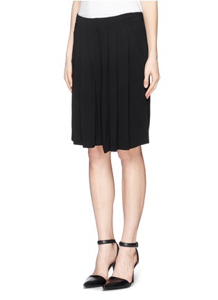 Front View - Click To Enlarge - SEE BY CHLOÉ - Pleat wide leg skort