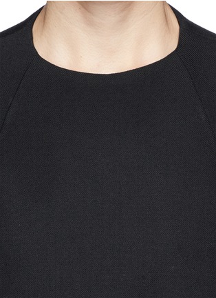 Detail View - Click To Enlarge - OPENING CEREMONY - 'Mila' twill cascade cape blouse