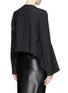 Back View - Click To Enlarge - OPENING CEREMONY - 'Mila' twill cascade cape blouse