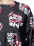 Detail View - Click To Enlarge - MS MIN - Floral print silk-wool blouse