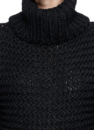Detail View - Click To Enlarge - ACNE STUDIOS - 'Ginette' chunky knit turtleneck sweater