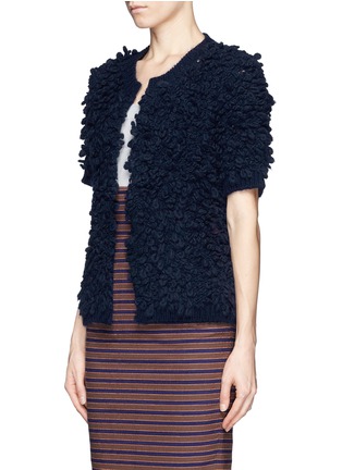 Front View - Click To Enlarge - STELLA JEAN - Bouclé knit cardigan