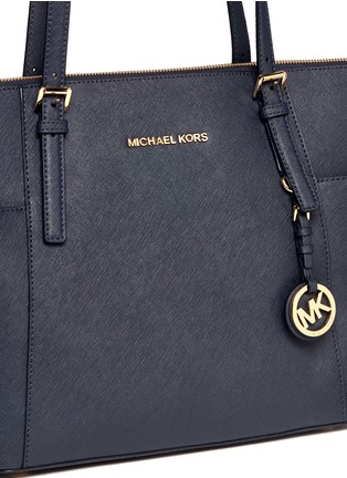 Detail View - Click To Enlarge - MICHAEL KORS - Jet set medium saffiano leather travel tote