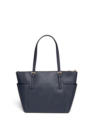Back View - Click To Enlarge - MICHAEL KORS - Jet set medium saffiano leather travel tote
