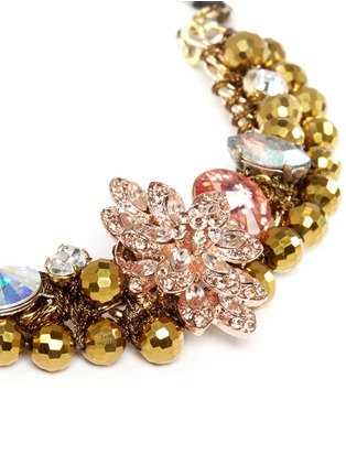 Detail View - Click To Enlarge - MOUNSER - Floral rhinestone bracelet