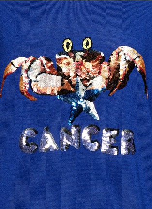 Detail View - Click To Enlarge - MARKUS LUPFER - 'Cancer' sequin sweater