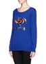 Front View - Click To Enlarge - MARKUS LUPFER - 'Cancer' sequin sweater