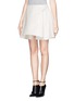 Front View - Click To Enlarge - OPENING CEREMONY - Fingerprint swirl box pleat flare skirt