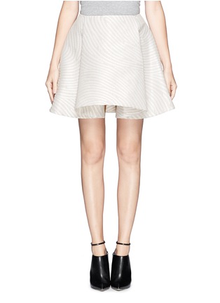 Main View - Click To Enlarge - OPENING CEREMONY - Fingerprint swirl box pleat flare skirt