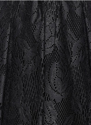 Detail View - Click To Enlarge - MSGM - Lacquer lace flare dress