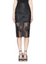 Main View - Click To Enlarge - MSGM - Lacquer lace pencil skirt 