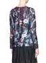 Back View - Click To Enlarge - MSGM - Marble dye print sequin paillette top