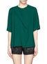Main View - Click To Enlarge - MSGM - Drape front crepe top