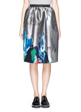 Main View - Click To Enlarge - MSGM - Paint print jacquard skirt