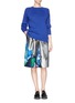 Figure View - Click To Enlarge - MSGM - Paint print jacquard skirt
