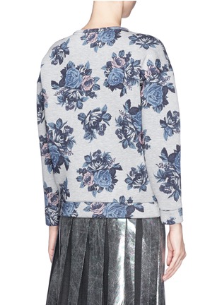 Back View - Click To Enlarge - MSGM - Paint splash floral print sweatshirt