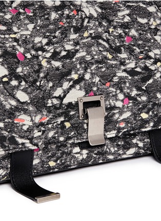 Detail View - Click To Enlarge - PROENZA SCHOULER - 'PS Courier' large bonded fabric and leather bag