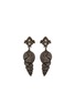 Main View - Click To Enlarge - AISHWARYA - Diamond silver and gold alloy shell shaped drop earrings