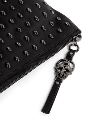 Detail View - Click To Enlarge - THOMAS WYLDE - Skull stud flap front leather bag