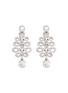 Main View - Click To Enlarge - LAZARE KAPLAN - Diamond 18k white gold double loop drop earrings