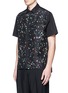 Front View - Click To Enlarge - LANVIN - Starlight print front silk bowling shirt