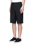 Front View - Click To Enlarge - LANVIN - Technical wool cargo shorts