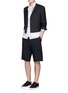 Figure View - Click To Enlarge - LANVIN - Technical wool cargo shorts