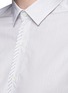 Detail View - Click To Enlarge - LANVIN - Placket trim stripe poplin shirt