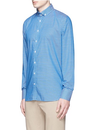 Front View - Click To Enlarge - TURNBULL & ASSER - 'Informalist' gingham check cotton shirt