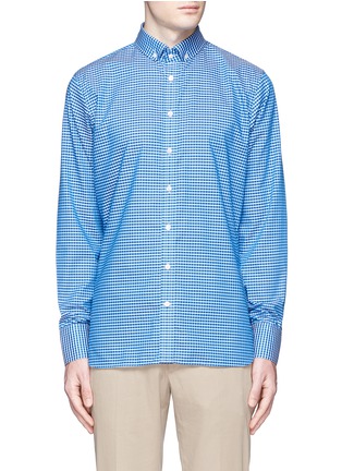 Main View - Click To Enlarge - TURNBULL & ASSER - 'Informalist' gingham check cotton shirt
