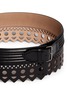 Detail View - Click To Enlarge - ALAÏA - 'Vienne' lasercut leather belt
