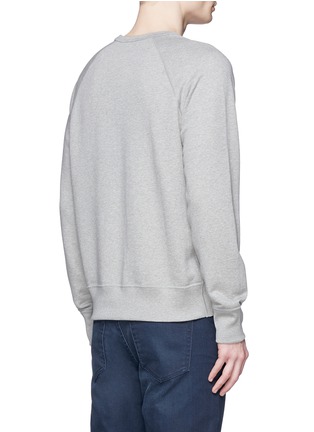 Back View - Click To Enlarge - ACNE STUDIOS - 'College L Face' cotton French terry sweatshirt