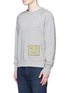 Front View - Click To Enlarge - ACNE STUDIOS - 'College L Face' cotton French terry sweatshirt