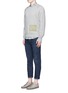 Figure View - Click To Enlarge - ACNE STUDIOS - 'College L Face' cotton French terry sweatshirt