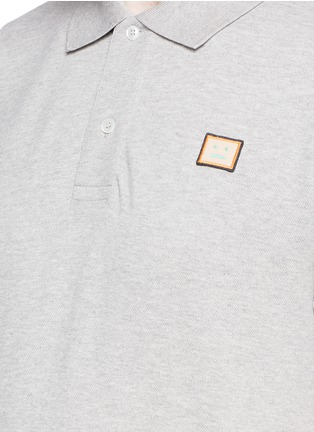 Detail View - Click To Enlarge - ACNE STUDIOS - Kolby MLT Face' appliqué patch polo shirt