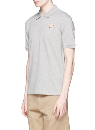 Front View - Click To Enlarge - ACNE STUDIOS - Kolby MLT Face' appliqué patch polo shirt