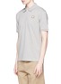 Front View - Click To Enlarge - ACNE STUDIOS - Kolby MLT Face' appliqué patch polo shirt