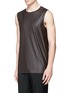 Front View - Click To Enlarge - ACNE STUDIOS - 'Steve' coated fabric tank top