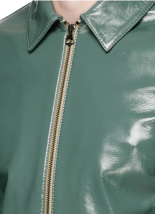 Detail View - Click To Enlarge - ACNE STUDIOS - 'Adrien' coated leather jacket