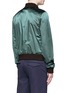 Back View - Click To Enlarge - ACNE STUDIOS - 'Moto' cropped satin bomber jacket